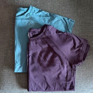 Lot DSG Movement Seamless Tee Purple and Teal  Knit Tops